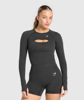 Vital Seamless Long Sleeve Cut Out Top