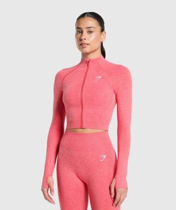 Vital Seamless Midi Zip 2.0 Pullover