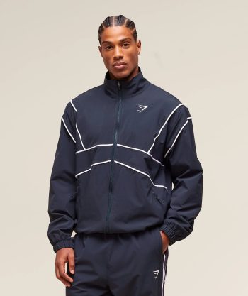Retro Crinkle Track Jacket
