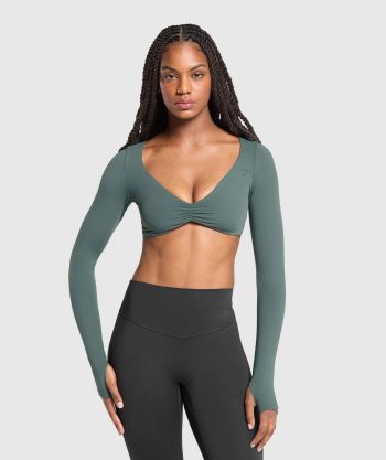Ruched Long Sleeve Top
