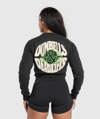 Dumbells & Deadlifts Crop Sweater