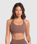 Warp Knit Seamless Halter Neck Bralette