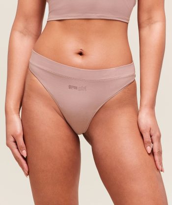 Cotton Graphic Thong