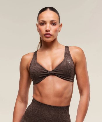 Adapt X Whitney Animal Seamless Twist Front Bra