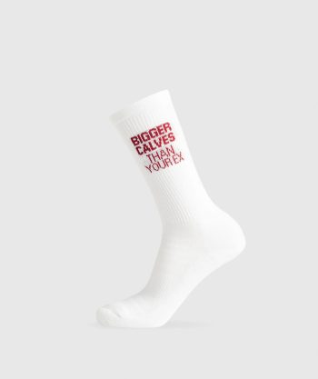 Bigger Calves Than Your Ex Graphic Crew Socks