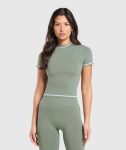 Contrast Seamless Midi Tee