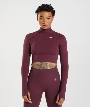 Vital Seamless High Neck Midi Top