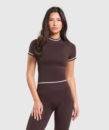 Contrast Seamless Midi Tee
