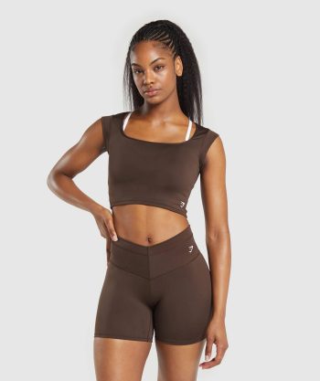 Everyday Cap Sleeve Crop Top
