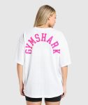 Mesh Graphic Oversized T-Shirt