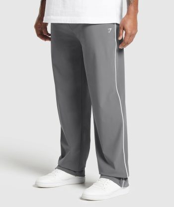 Contrast Straight Leg Pant