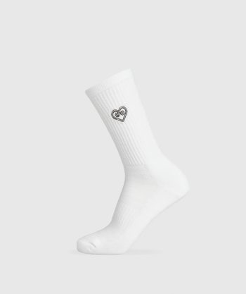 Graphic Heart Crew Sock Single