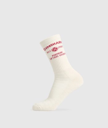 Weight Plate Crew Socks Single