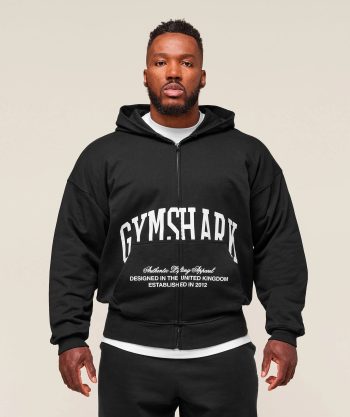 Collegiate Script Zip Up Hoodie