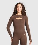 Vital Seamless Long Sleeve Cut Out Top