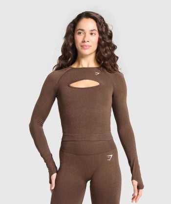 Vital Seamless Long Sleeve Cut Out Top