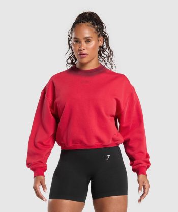 Gains Washed Loopback Crew Neck