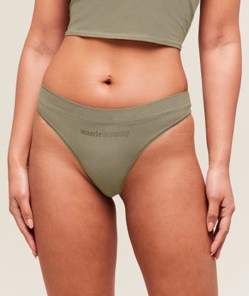 Cotton Graphic Thong