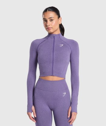 Vital Seamless Midi Zip 2.0 Pullover